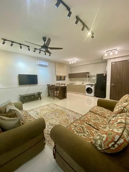 Service Residence for Rent at Henna Residence  @ The Quartz WM - Ben Ling - Living Room - PropertyGuru.com.my