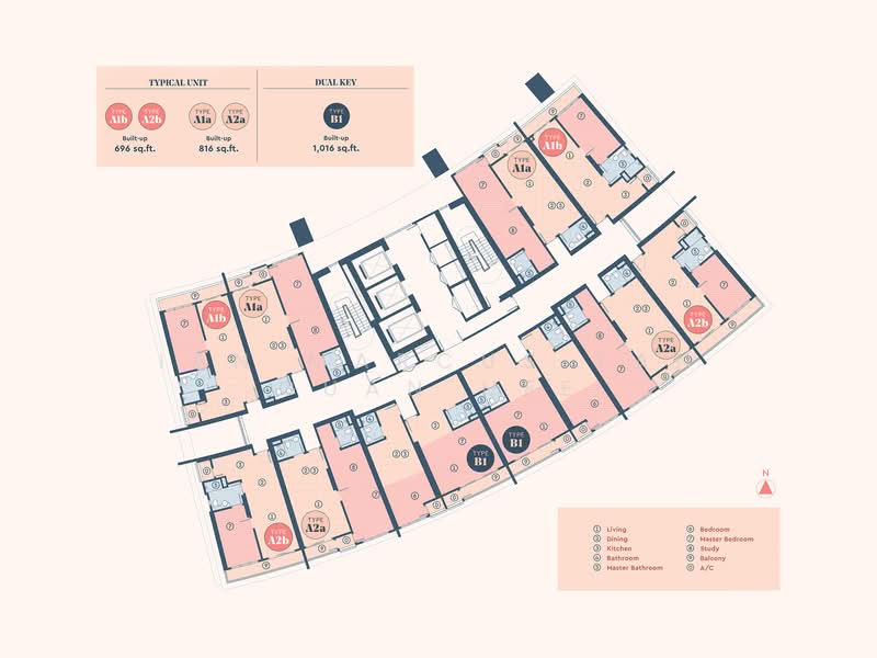 For Rent Ooak Serviced Apartments @ Kiara 163