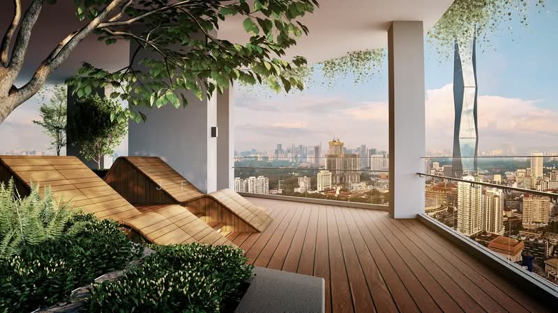Service Residence for Sale at Times Square 2 - Jeffrey Ng - Balcony - PropertyGuru.com.my