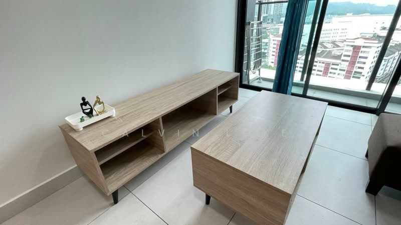Service Residence for Rent at Maxim Residences - Calvin Loke - Living Room - PropertyGuru.com.my