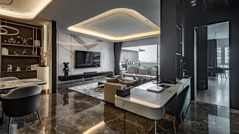 Service Residence for Sale at Ruby Seapark - ANS TOH - Living Room - PropertyGuru.com.my