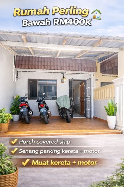 Rumah Teres 2 Tingkat untuk Dijual di Taman Perling (Perling) - Howes Izan - Exterior - PropertyGuru.com.my
