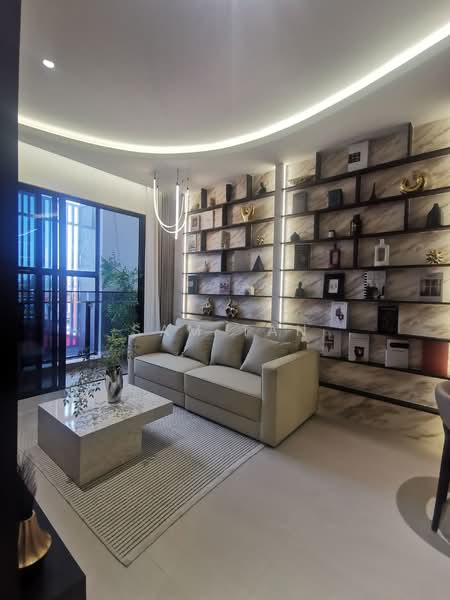 Service Residence for Sale at The Address @ Maxim Pelangi - Sam Tan - Living Room - PropertyGuru.com.my