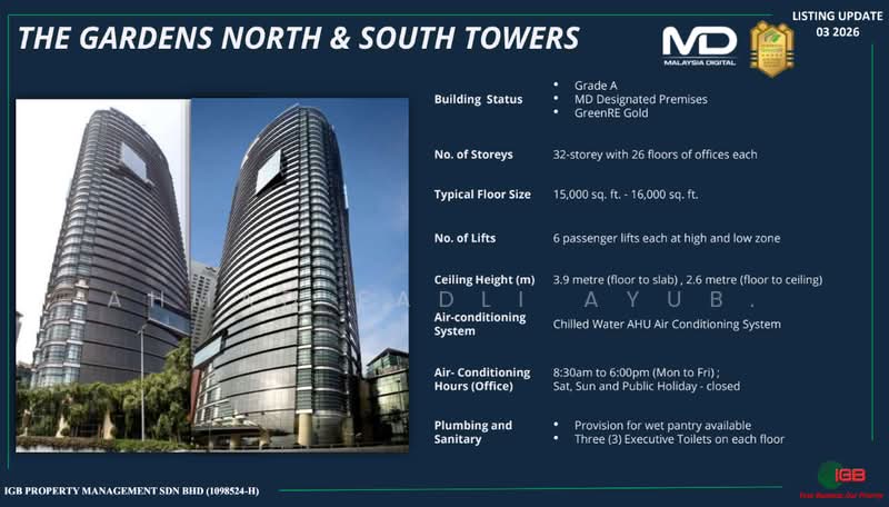 Pejabat untuk Disewa di Mid Valley City (Kuala Lumpur) - Ahmad Fadli Ayub. - Exterior - PropertyGuru.com.my