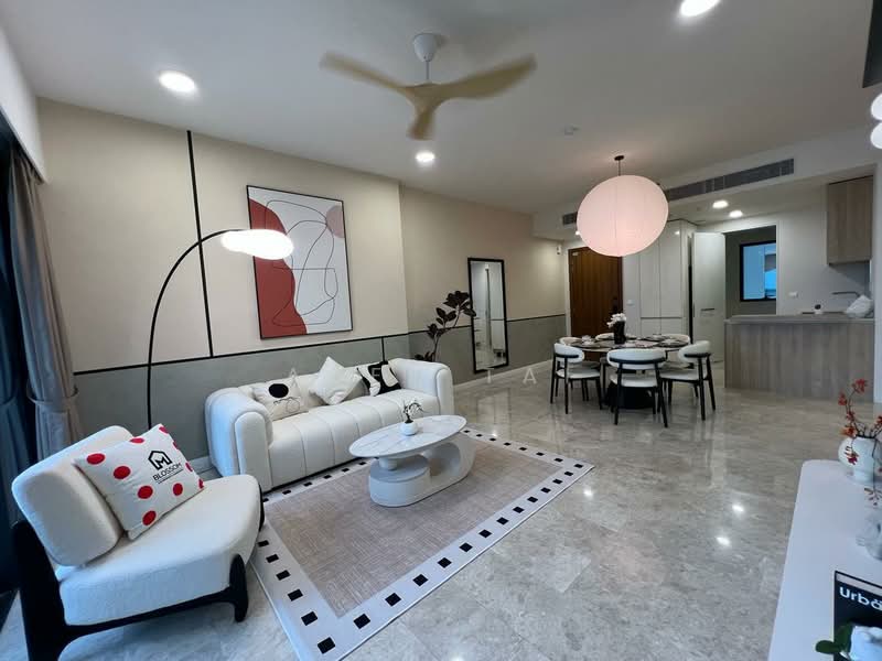 Service Residence for Rent at TRX Residences - Aden Tai - Living Room - PropertyGuru.com.my