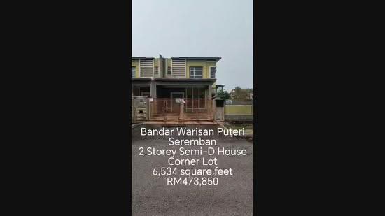 Semi-Detached House for Sale in Bandar Warisan Puteri (Ampangan) - Jack Chia - PropertyGuru.com.my