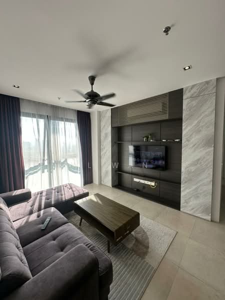 Service Residence for Sale at Lumi Tropicana - WL Wan - Living Room - PropertyGuru.com.my