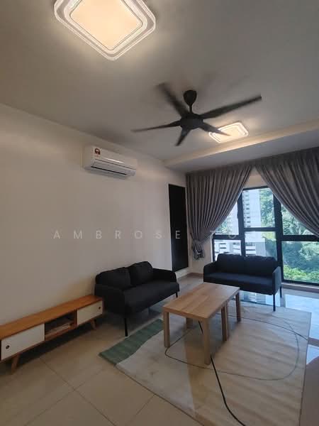 Service Residence for Sale at D'Cosmos Residences - Ambrose Too - Living Room - PropertyGuru.com.my