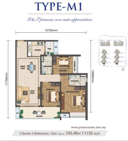 R&F Princess Cove Phase 2-Seine Region untuk Untuk Dijual - RM 2,200,000, Apr 2026 - PropertyGuru.com.my