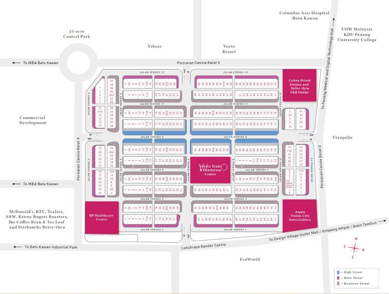 Kedai / Pejabat untuk Disewa di Aspen Vision City (Batu Kawan) - KK Kwok - PropertyGuru.com.my