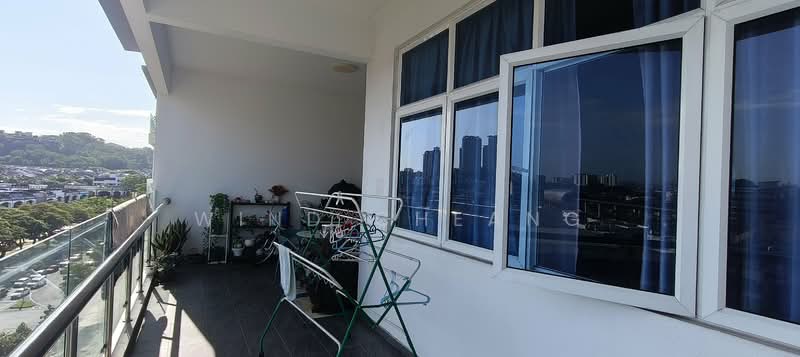 Servis Apartment untuk Disewa di Skypod Residence - Wind Cheang - Balcony - PropertyGuru.com.my