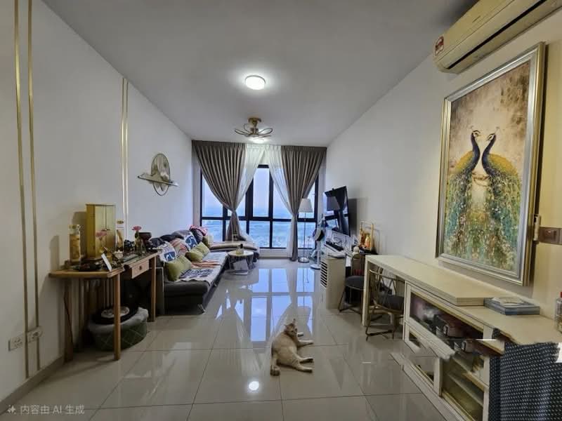 Servis Apartment untuk Disewa di Ashino @ Gravit8 - Lee Chin - Living Room - PropertyGuru.com.my