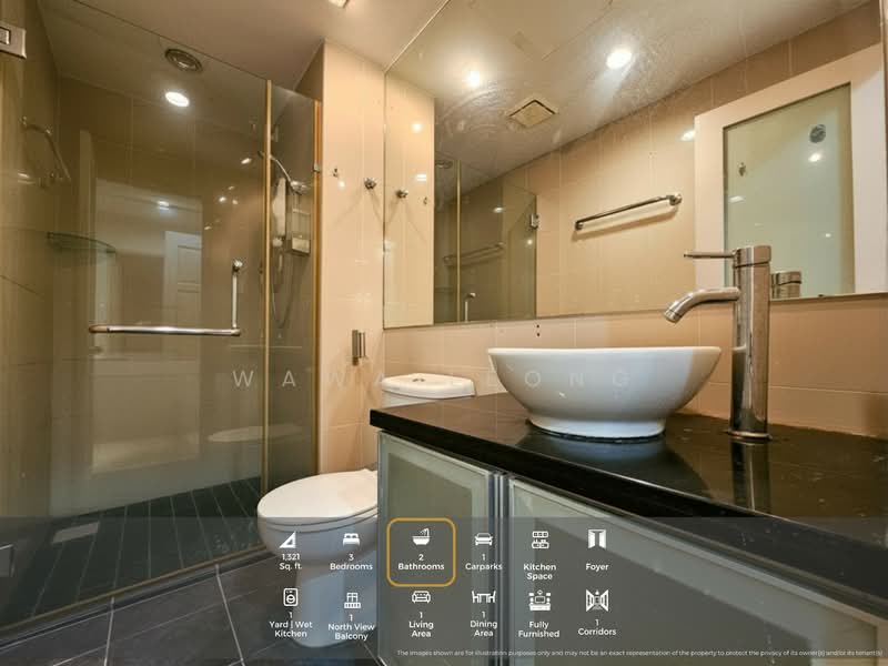 Condominium for Rent at Perdana Emerald - Wawa Leong - Bathroom - PropertyGuru.com.my