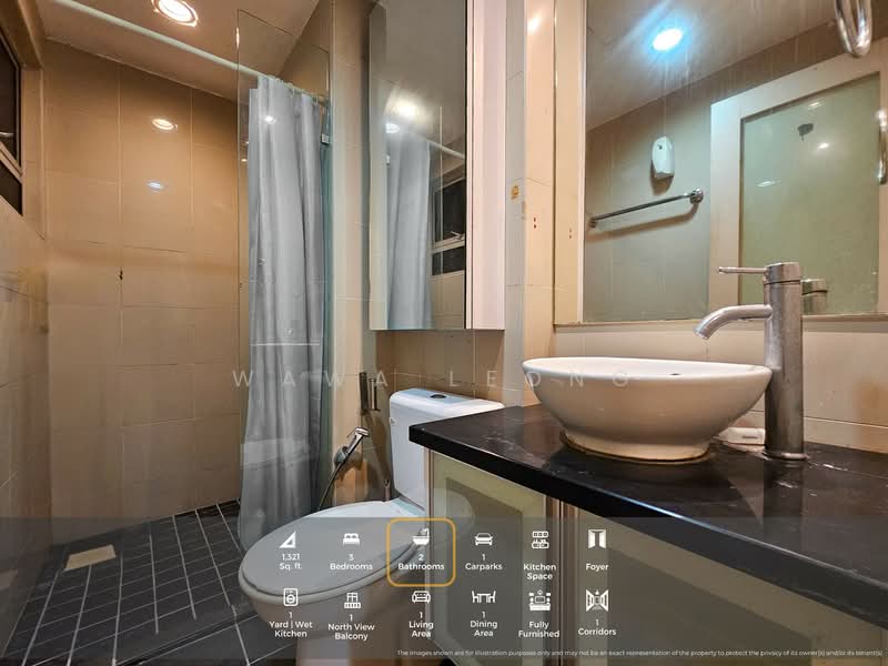 Condominium for Rent at Perdana Emerald - Wawa Leong - Bathroom - PropertyGuru.com.my