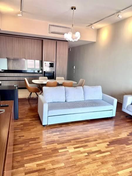 Servis Apartment untuk Disewa di Straits Residences - Landy Bong - Living Room - PropertyGuru.com.my