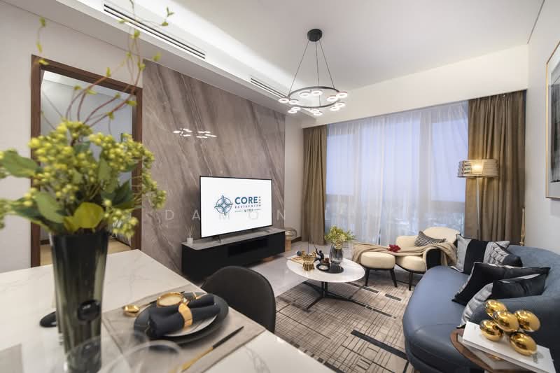 Service Residence for Sale at Core Residence @ TRX - Damon Lee - Living Room - PropertyGuru.com.my