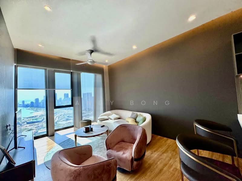 Service Residence for Rent at City of Dreams - Landy Bong - Living Room - PropertyGuru.com.my