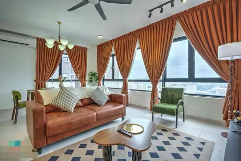 Service Residence for Sale at The Tropika - Alex Chin - Living Room - PropertyGuru.com.my