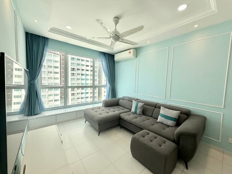 Kondominium untuk Disewa di i-Santorini - Landy Bong - Living Room - PropertyGuru.com.my