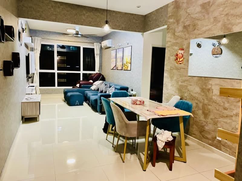 Kondominium untuk Dijual di i-Santorini - Landy Bong - Living Room - PropertyGuru.com.my