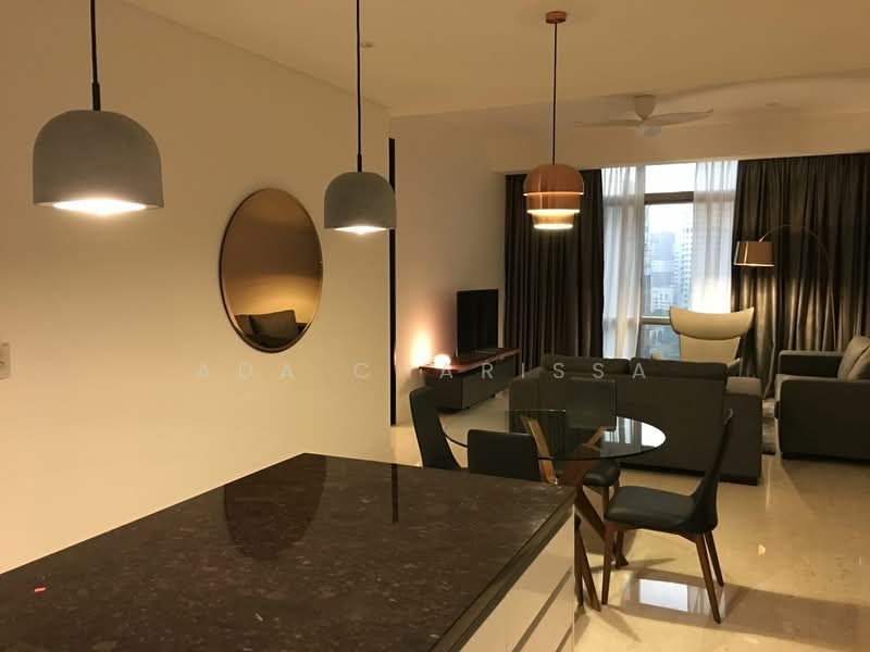 Servis Apartment untuk Disewa di Banyan Tree Signatures - Ada Charissa - Living Room - PropertyGuru.com.my