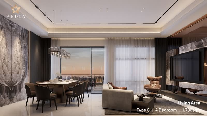 Service Residence for Sale at Arden @ One Bukit Senyum - Genki Yap - Living Room - PropertyGuru.com.my