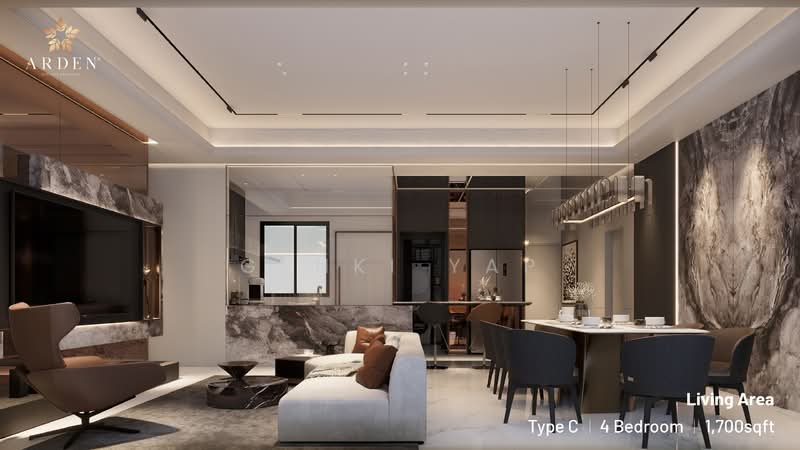 Service Residence for Sale at Arden @ One Bukit Senyum - Genki Yap - Living Room - PropertyGuru.com.my