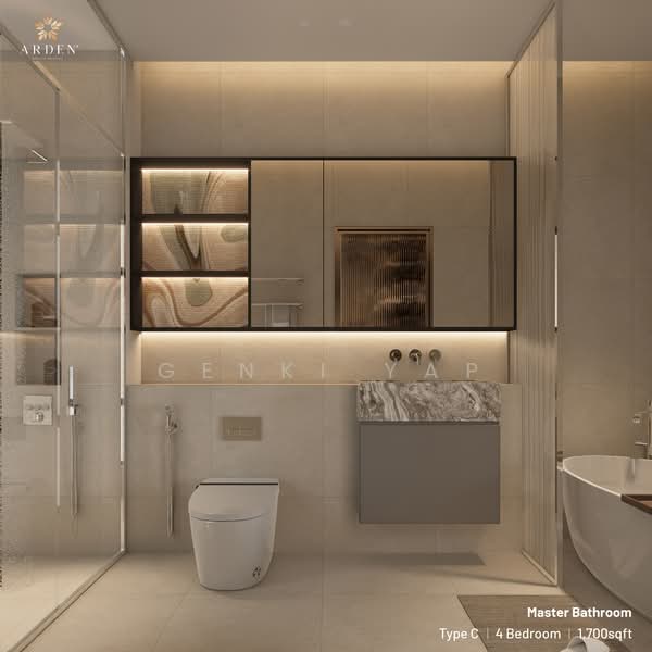 Service Residence for Sale at Arden @ One Bukit Senyum - Genki Yap - Bathroom - PropertyGuru.com.my