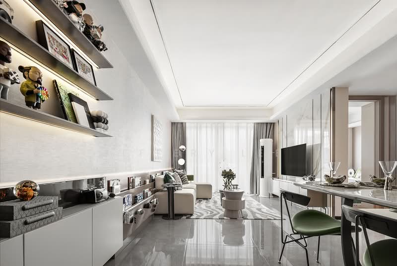 Service Residence for Sale at Twin Arkz - Keffery Lee - Living Room - PropertyGuru.com.my