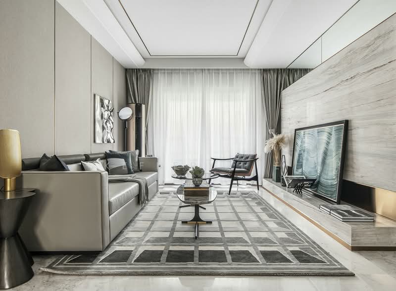 Service Residence for Sale at Twin Arkz - Keffery Lee - Living Room - PropertyGuru.com.my