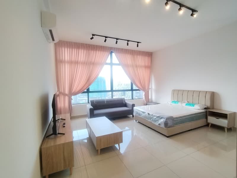 Service Residence for Sale at Twin Tower Residence - Jet Lee - Living Room - PropertyGuru.com.my