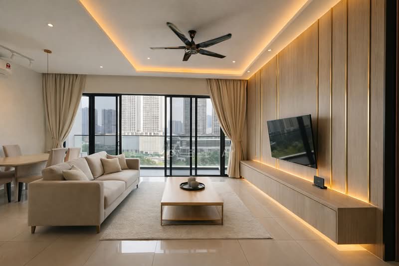 Service Residence for Sale at Skyluxe On The Park Bukit Jalil - Angela . - Living Room - PropertyGuru.com.my