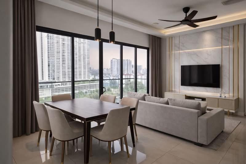 Service Residence for Sale at Skyluxe On The Park Bukit Jalil - Angela . - Living Room - PropertyGuru.com.my