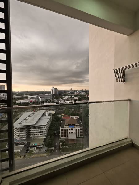 Service Residence for Rent at Cybersquare - Fong Qi Jing - Balcony - PropertyGuru.com.my