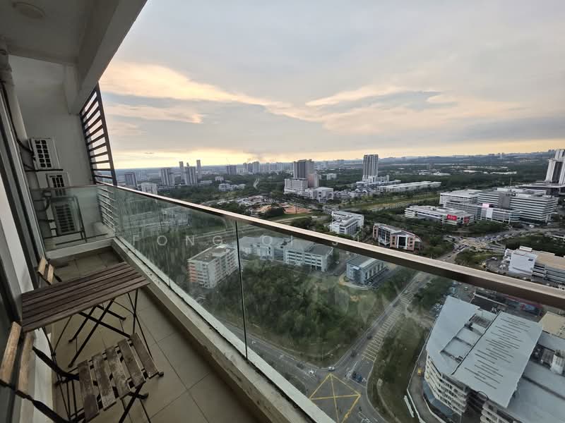 Service Residence for Rent at Cybersquare - Fong Qi Jing - Balcony - PropertyGuru.com.my