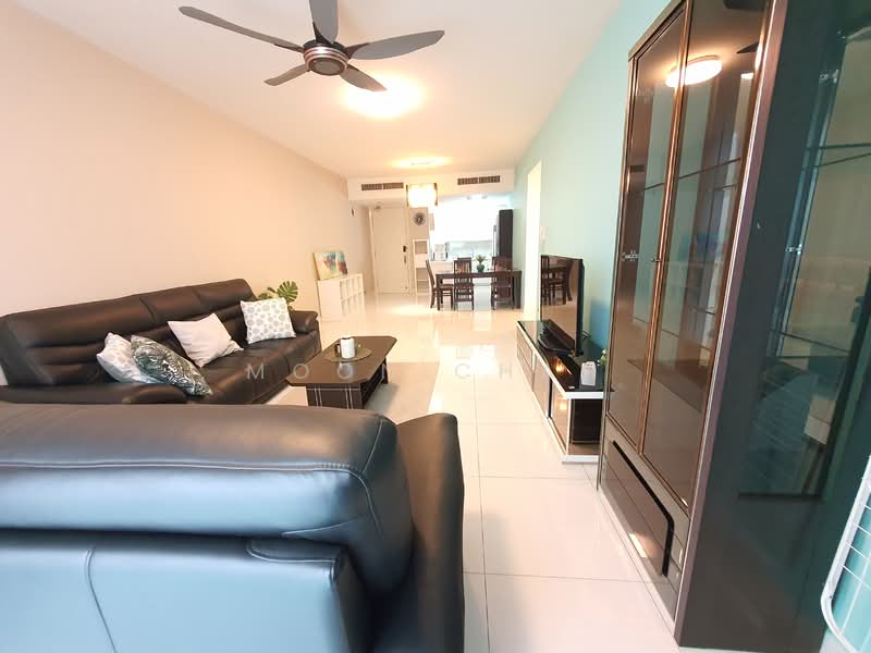 Servis Apartment untuk Dijual di Solaris Dutamas - Moon Chan - Living Room - PropertyGuru.com.my