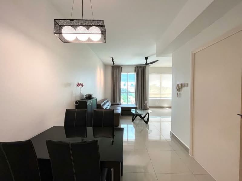 Servis Apartment untuk Dijual di Solaris Dutamas - Low Edward - Living Room and Dining Area - PropertyGuru.com.my