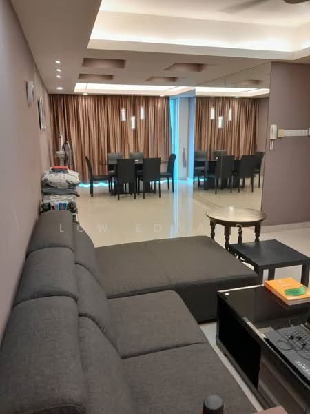 Servis Apartment untuk Dijual di Solaris Dutamas - Low Edward - Living Room - PropertyGuru.com.my