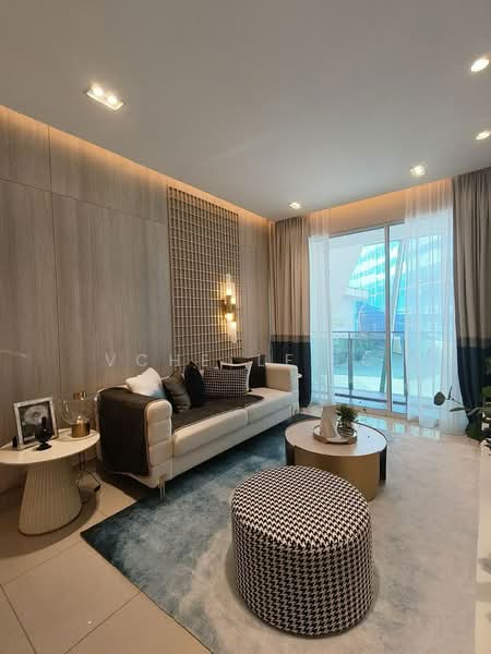Service Residence for Sale at Vista Tiara (MBW Bay) - Vchelle. C - Living Room - PropertyGuru.com.my