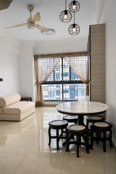 Servis Apartment untuk Disewa di V@SUMMERPLACE - Jen Kiok - Living Room - PropertyGuru.com.my