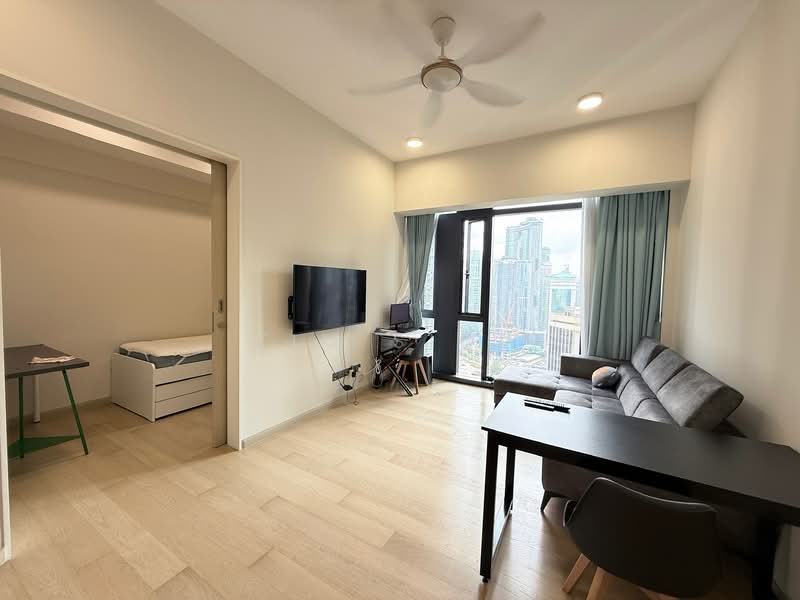 Service Residence for Rent at Star Residences Two - Tim Siow - Living Room - PropertyGuru.com.my
