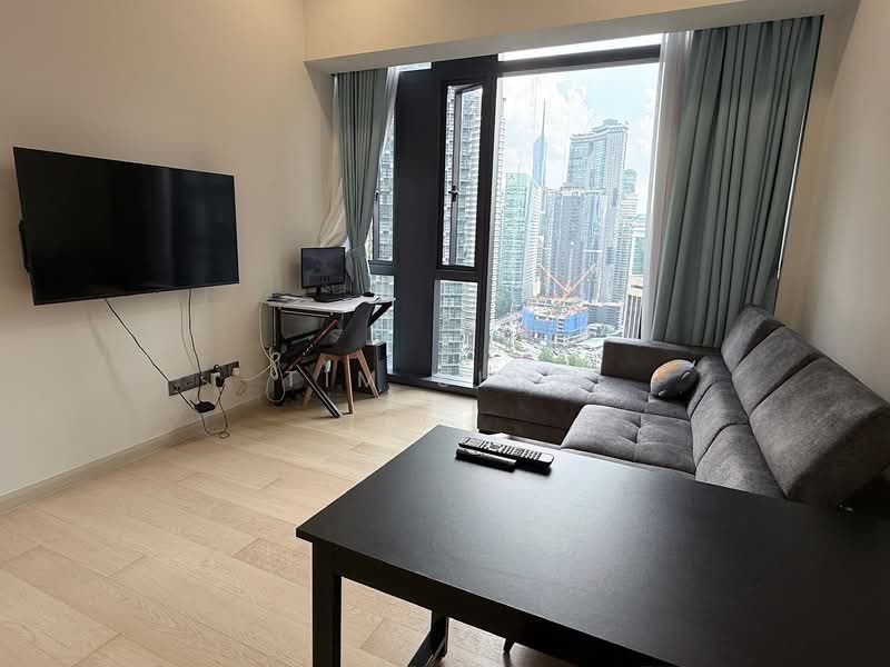 Service Residence for Rent at Star Residences Two - Tim Siow - Living Room - PropertyGuru.com.my