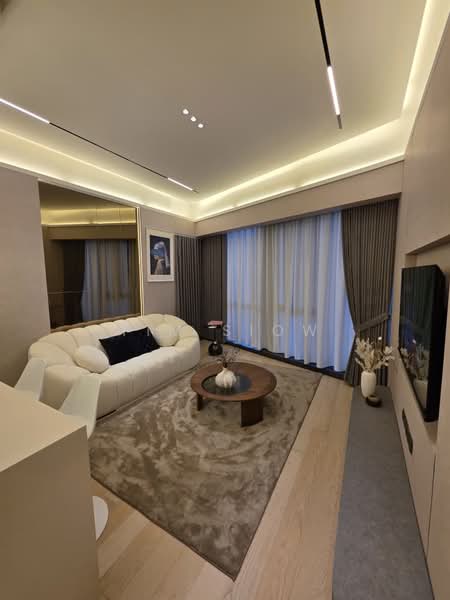 Service Residence for Rent at Star Residences Two - Tim Siow - Living Room - PropertyGuru.com.my