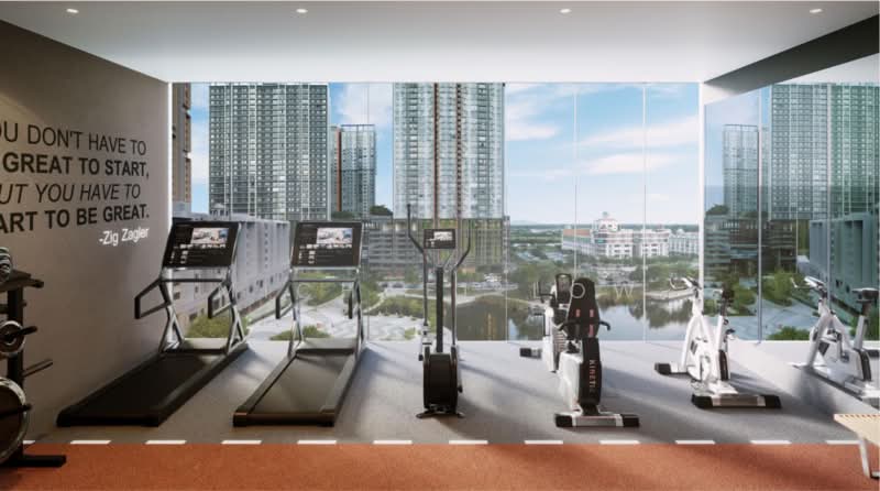 Service Residence for Sale at Gravit8, Klang - Michael Low - Gym - PropertyGuru.com.my