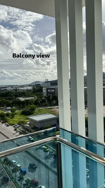 Kondominium untuk Disewa di Queens Residences Q2 @ Queens Waterfront - Apple Yeap - Balcony - PropertyGuru.com.my