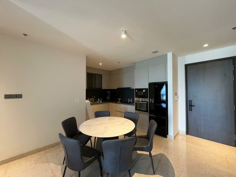 Servis Apartment untuk Disewa di Marriott Residence @ Gurney - Han Zhen - Kitchen - PropertyGuru.com.my