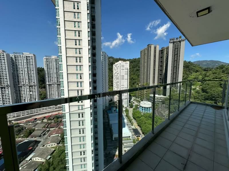 Kondominium untuk Disewa di The Latitude Condominium - Xinnee . - Balcony - PropertyGuru.com.my