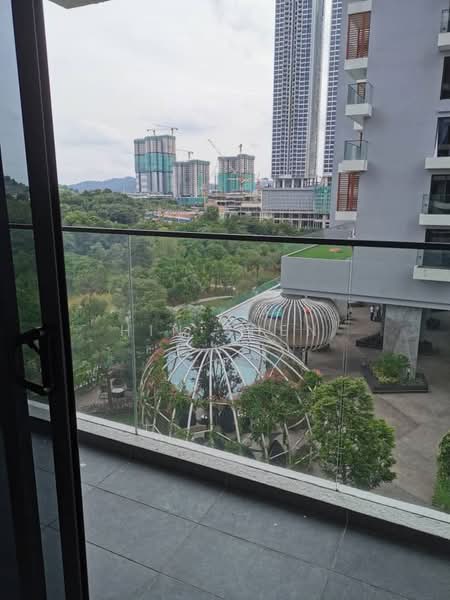 Servis Apartment untuk Disewa di Skyluxe On The Park Bukit Jalil - Hin Shen - Balcony - PropertyGuru.com.my