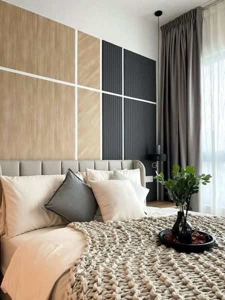 Service Residence for Rent at Sunway Belfield - Kim Ling - Master Bedroom - PropertyGuru.com.my