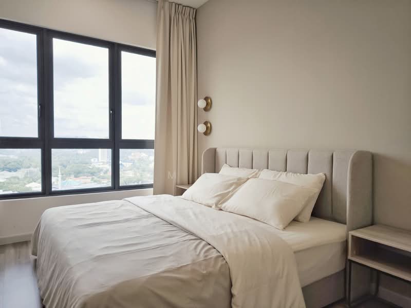 Service Residence for Rent at Sunway Belfield - Kim Ling - Master Bedroom - PropertyGuru.com.my